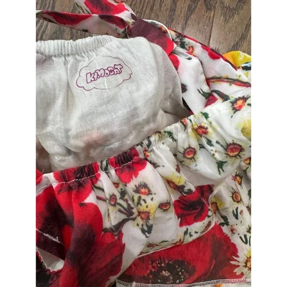 Girls multilayer floral dress size 3/4 NWT - Picture 4 of 6